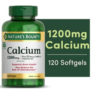 2-Pack Nature's Bounty Calcium + D3 Softgels (240)