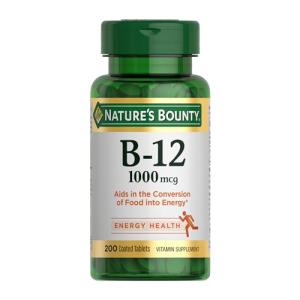 Nature's Bounty B12 1000 mcg Energy Support, 200 Ct