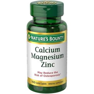 Calcium Magnesium Zinc Caplets for Immune Support