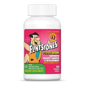 Flintstones Kids Chewable Multivitamins with Iron, 160 Count