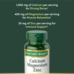 Calcium Magnesium Zinc Caplets for Immune Support