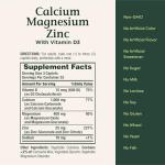 Calcium Magnesium Zinc Caplets for Immune Support