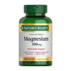 Nature's Bounty Magnesium 500 Mg Tablets - 200 Count