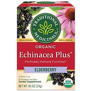Organic Echinacea Plus Elderberry Tea Bags - 16 Count