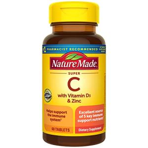 Nature Made Super C with D3 and Zinc, 60 Tablets