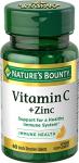 Nature's Bounty Vitamin C + Zinc, 60 Tablets