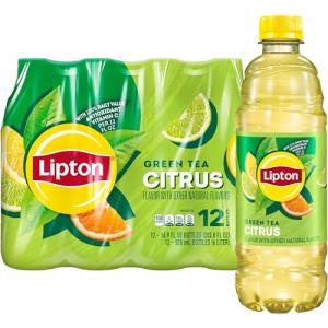 Lipton Green Tea Citrus, 12 Bottles, 16.9 Fl Oz