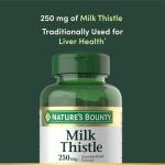 Nature's Bounty Milk Thistle Capsules, 250 mg, 200 Count