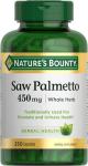 Nature's Bounty Saw Palmetto for Prostate Health