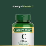 Nature's Bounty Vitamin C 500mg, Supports a Healthy Immune System, Daily Vitamin Supplement, 250 Vegetarian Tablets