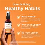 MaryRuth Organics Vitamin D USDA Organic | VIT D3 Liquid | Sugar Free | Liquid VIT D Spray Immune Support for Adults & Kids | Bone Health| Vegan | Gluten Free | Non-GMO | 30 Servings