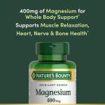 Nature's Bounty Magnesium 400 mg, 75 Softgels