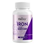 Heivy Ferrous Sulfate 325mg (Iron 65mg), High Potency Iron Supplement for Women and Men, Iron Pills with Vitamin C, Ferrous Sulfate, Non-GMO - 240 Tablets Made in USA