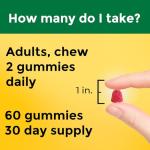 Nature Made High Absorption Magnesium Citrate 200 mg per serving, Magnesium Supplement for Muscle, Nerve, Bone and Heart Support, 60 Magnesium Gummies, 30 Day Supply