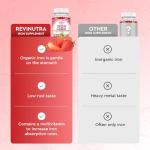 Iron Gummies - with Calcium, Zinc, Folate & Vitamin B12, C,B6 for Adults & Kids - Blood Builder & Energy Support for Iron Deficiency, Anemia, Vegan - 60 Gummies