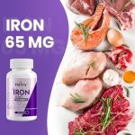 Heivy Ferrous Sulfate 325mg (Iron 65mg), High Potency Iron Supplement for Women and Men, Iron Pills with Vitamin C, Ferrous Sulfate, Non-GMO - 240 Tablets Made in USA