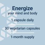 Life Extension Ginseng Energy Boost, Energy Support, Healthy Stress Management, Gluten-Free, Non-GMO, Vegetarian, 30 Capsules