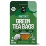 FGO Organic Green Tea, 100 Count Eco-Conscious Tea Bags, Caffeinated, Resealable Pouch, Packaging May Vary (Pack of 1)