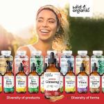 Wild & Organic Korean Panax Ginseng Extract Liquid - Red Ginseng Root Supplement for Overall Well-Being - Immune Support Drops - Vegan, Sugar & Alcohol-Free Tincture - 4 fl oz