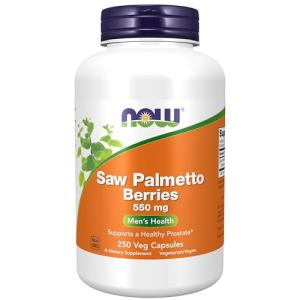 NOW Foods Supplements, Saw Palmetto Berries (Serenoa repens) 550 mg, Men's Health*, 250 Veg Capsules