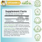 Why Not Natural Vitamin A Drops 10000 IU - Liquid retinyl Palmitate with Coconut MCT Oil, Vegan VIT A Supplement for Skin - 1 oz sublingual Tincture
