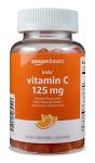 Amazon Basics Kids' Vitamin C 125mg Gummies, Orange, 60 Count, Immune Health, 2 Month Supply (Previously Solimo)