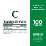 Nature's Bounty Vitamin C Tablets, Vitamin Supplement, Supports a Healthy Immune System, 500mg, 100 Count