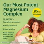 MegaFood Magnesium 300 mg - Highly Absorbable Blend of Magnesium Glycinate, Citrate & Malate to Help Support Heart, Nerve Health & Relaxation - 60 Capsules (30 Servings)
