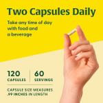 MegaFood Magnesium 300 mg - Highly Absorbable Blend of Magnesium Glycinate, Citrate & Malate to Help Support Heart, Nerve Health & Relaxation - 60 Capsules (30 Servings)