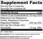 Essential Elements Magnesium & Zinc with Vitamin D3 for Sleep Immune & Bone Support - Magnesium Glycinate, Malate, Citrate 200mg - Triple Magnesium Supplement for Women and Men - 3 Month Supply