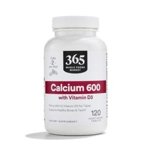 365 by Whole Foods Market, Calcium with Vitamin D3, 120 Vegetarian Tablets, 60-Day Supply