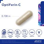 Pure Encapsulations OptiFerin-C - for Red Blood Cells & Energy - Iron Absorption Support - Energy Supplement* - Vitamin C Enriched - Gluten Free & Non-GMO - 60 Capsules