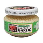 Emperor's Kitchen Organic Chopped Garlic, USDA Certified Organic, Vegan, Ready-to-Use, 4.5 oz Jar