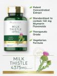 Carlyle Milk Thistle Supplement | 4375mg | 120 Capsules | High Potency Extract | Vegetarian, Non-GMO, Gluten Free