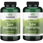 Swanson Saw Palmetto - Herbal Supplement Promoting Male Prostate Health Support - Natural Hair Supplement & Urinary Health Support (540 mg 250 Capsules) (2 Pack)