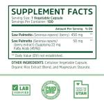 Zhou Saw Palmetto Supplement for Men - Premium Complex, Advanced Formula, Extra Strength 450mg Saw Palmetto Berry Per Capsule - 100 Vegetarian Capsules