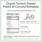 Organic Turmeric Powder 1 Pound Jar by Jiva Organics - 100% Raw with Curcumin - Lab Tested & Reports Available - Raw from India