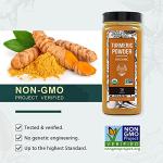 Soeos Organic Turmeric Powder 10oz (284g), Non-GMO Verified, USDA Organic, Natural Curcumin, Lab Tested for Purity, Sealed Package To Keep Turmeric Fresh