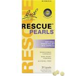 Bach RESCUE PEARLS, Natural Orange Vanilla Flavor, Natural Stress Relief, Homeopathic Flower Essence, Quick-Dissolve, Gluten & Sugar-Free, 28 Count