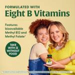 MegaFood Balanced B Complex - B Complex Vitamin Supplement, 8 B Vitamins Including Vitamin B6, Vitamin B12, Folate, Biotin & More, Supports Cellular Energy Production, Vegan, Gluten Free - 90 Tablets