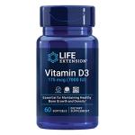 Life Extension Vitamin D3 175 mcg (7000 IU), Immune System Support, Bone Health, Brain Performance, Gluten-Free, Non-GMO, Once Daily, Two-Month Supply, 60 softgels