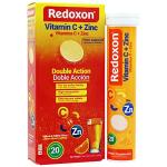 Redoxon Vitamin C + Zinc, Effervescent Tablets of Vitamin C and Zinc, Helps Support Your Immune System, Orange Flavor, 20 Effervescent Tablets, 2.82 Oz, Box