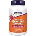 NOW Supplements, Advanced Gamma E Complex, Mixed Tocopherols & Tocotrienols, Antioxidant Protection*, 120 Softgels