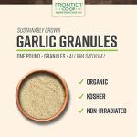 Frontier Co-op Organic Garlic Granules, 1-Pound Bulk, Aromatic and Flavorful Kosher Garlic, Great For Savory Dishes
