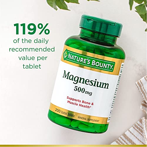 Magnesium 500mg Tablets for Bone & Muscle Health