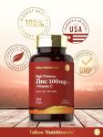 Carlyle Zinc Supplement 100mg with Vitamin C | 180 Softgels | Non-GMO, Gluten Free | Tahoe Nutritionals