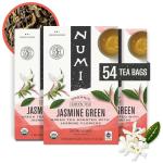 Numi Organic Tea Jasmine Green, 18 Count (Pack of 3) Box of Tea Bags (Packaging May Vary)
