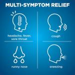 Amazon Basic Care Night Time Cold & Flu Liquid, Cherry, 12 fl oz (Pack of 1)