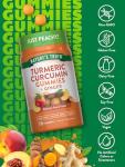 Nature's Truth Turmeric and Ginger Gummies | 70 Count | Peach Flavor | Vegan, Non-GMO, & Gluten Free Supplement