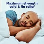 Amazon Basic Care Nighttime Honey Flavor Severe Cold and Flu Relief, Liquid Medicine, 12 fl oz (Pack of 1)